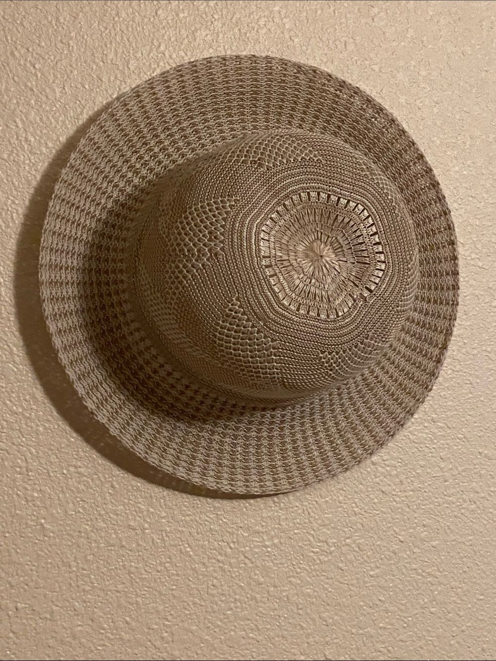 Men's Stylish Tan Woven Hat One Size